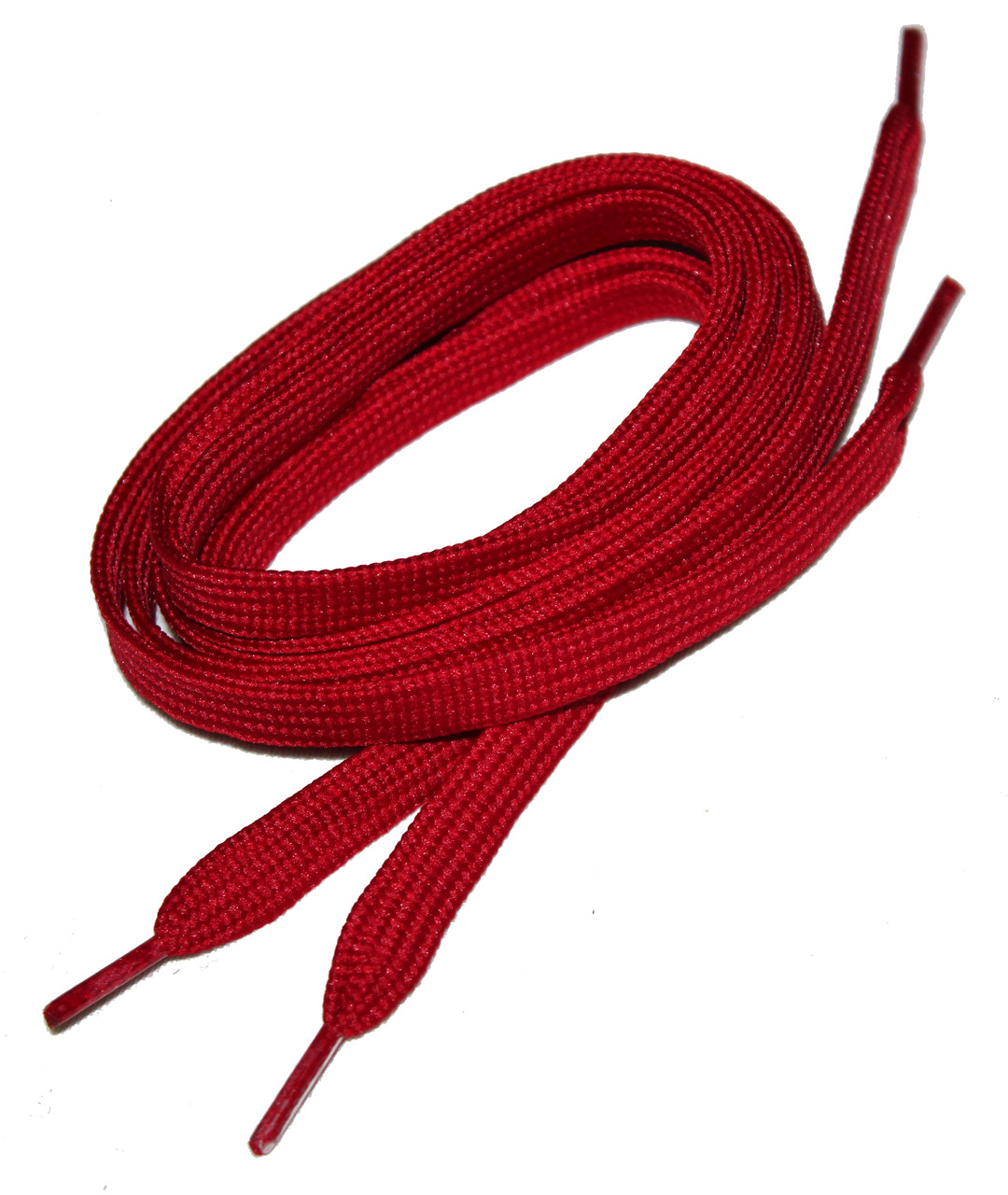 Шнурки для взуття плоскі 120см 36пар/уп Темно-червоний