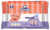 Детские влажные салфетки Panda 64 шт