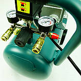 Компресор повітряний 24л масляний EUROTEK побутовий компресор, фото 3