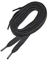 Шнурки для взуття плоскі 120см 36пар/уп Темно-сірий