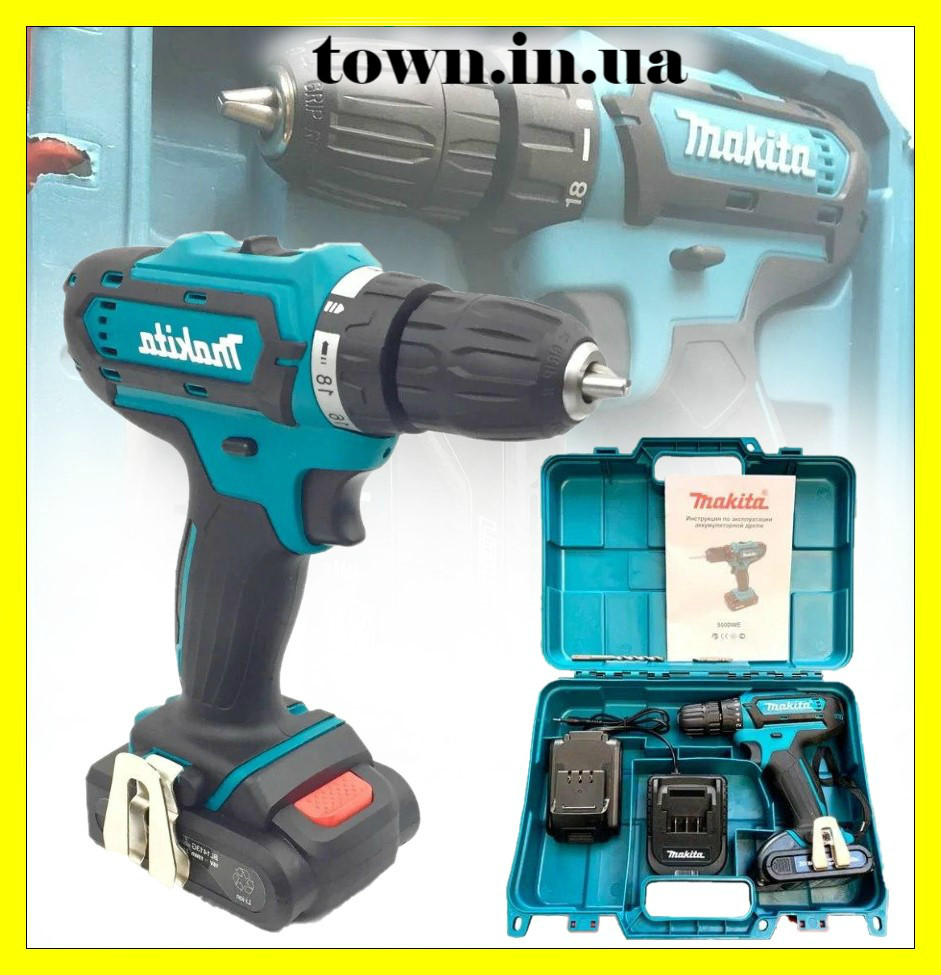 Акумуляторний шуруповерт Makita 550DWE 24V 5A/h. Шуруповерт бездротовий Макіта