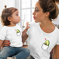 Парні футболки Family Look. Мама та дочка "Авокадо в кишені" Push IT