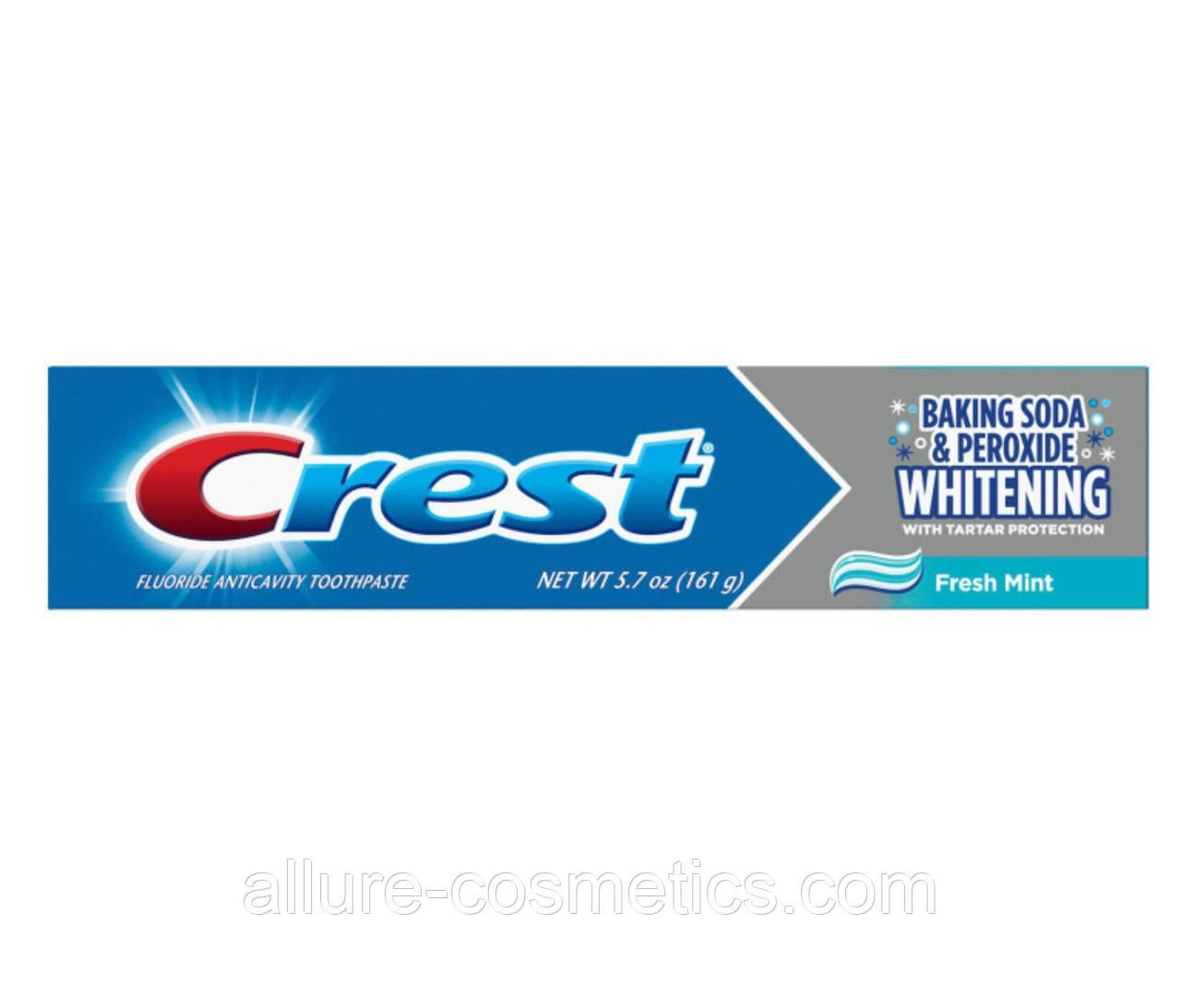Очищаюча зубна паста Crest Baking Soda & Peroxide Whitening with Tartar Protection Fresh Mint 161гр - фото 1 - id-p1184981256