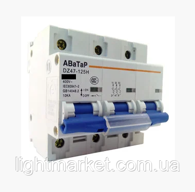 Автоматичний вимикач посилений 3р 63а GAV 433