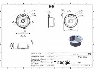 Кухонна мийка Miraggio VALENCIA, фото 2