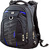 Рюкзак шкільний підлітковий ортопедичний для хлопчика чорно-синій 42*30 см Winner One 8806-5, фото 4