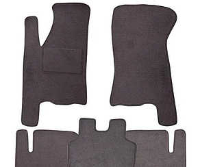Ворсові килимки для ZAZ VIDA Текстильні у салон авто (сірі) (StingrayUA.)