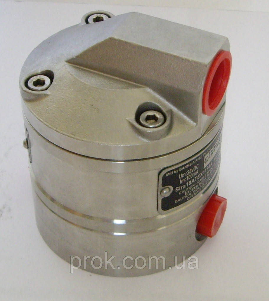 Счетчик, расходомер жидкости ОМ006 (OM006) до 100 л./час, (овальные шестени, алюминий/нерж.сталь) - фото 4 - id-p1269371902