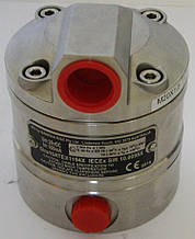 Лічильник, витратомір рідини ОМ004 (OM004) до 36 л./год., (овальні шестени, алюміній/нерж.сталь)