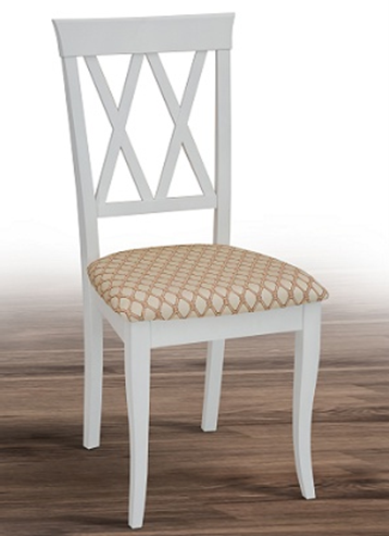 Стул разборной деревянный с мягким сиденьем Венеция-Н Микс мебель, цвет белый
