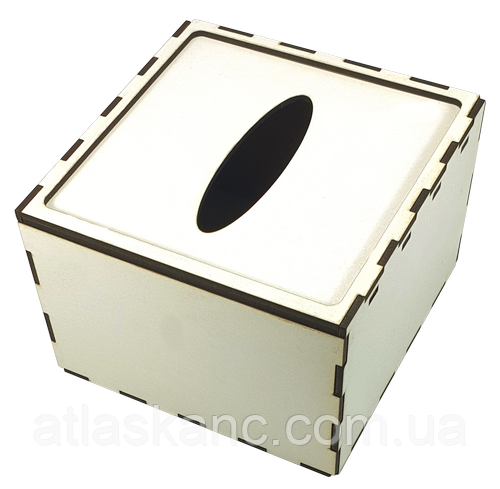 Серветниця No 1 квадратна, з МДФ 15 х 15 см AS-6224