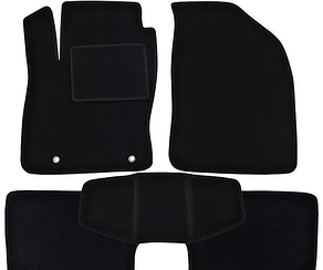 Ворсові килимки для Smart Roadster Текстильні у салон авто (чорний) (StingrayUA.)