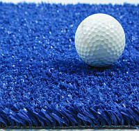 Синяя искусственная трава для тенниса 18 мм ширина 4 м CCGrass YEII 15 (исуственный газон в рулонах)