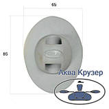 Тримач леєри, підстава 85х65 мм, колір сірий, для надувних човнів ПВХ, фото 2