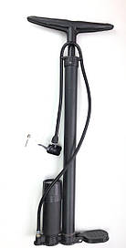 Насос з манометром алюмінієвий Н9533 чорний матовий