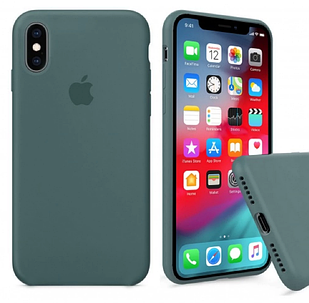 Чохол Silicone Case Full для iPhone XS Max Pine Green