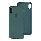 Чохол Silicone Case Full для iPhone XS Max Pine Green, фото 2