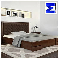 Ліжко з підйомним механізмом з дерева в спальню Регіна Люкс 160*200