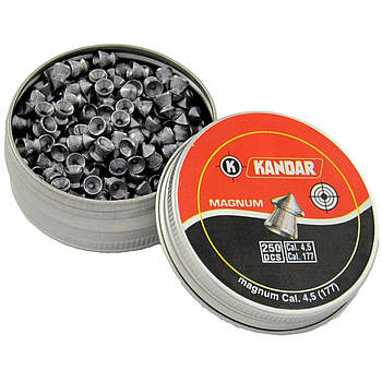 Кульки для воздушки Kandar Magnum 250 штук. 4,5мм Польща
