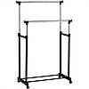 Телескопічна стійка-вішалка для одягу та взуття в гардеробну Double Pole Clothes Horse Mini, фото 3