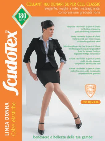 Компресійні колготи 180 ден Super Cell, код 835 CE SCUDOTEX клас мм Hg 23-26 (Італія), фото 1