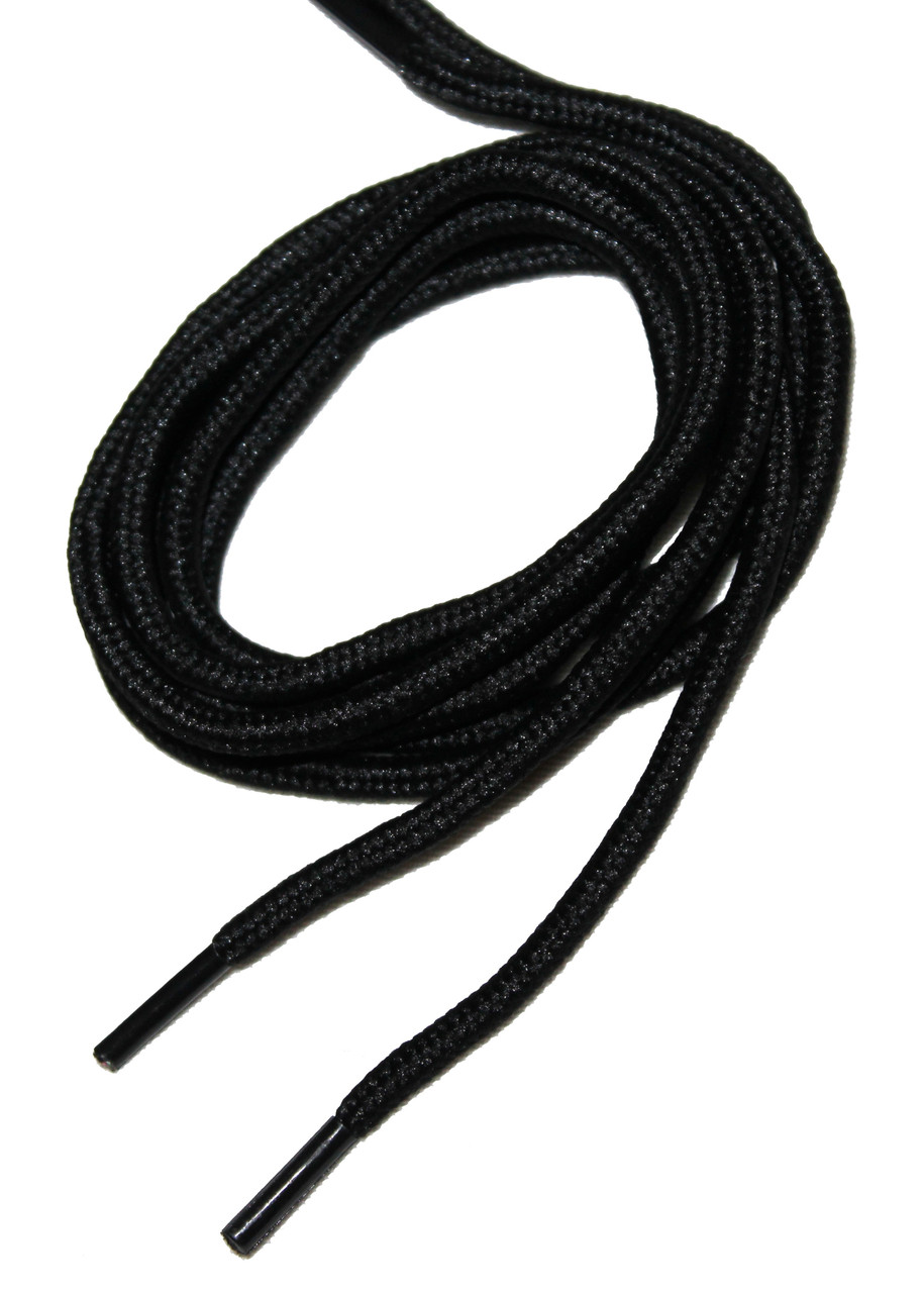 Шнурки для взуття круглі 70см 36пар/уп Чорний