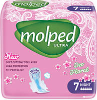 Гигиенические прокладки Molped Ultra Night Deo Floral 7 шт