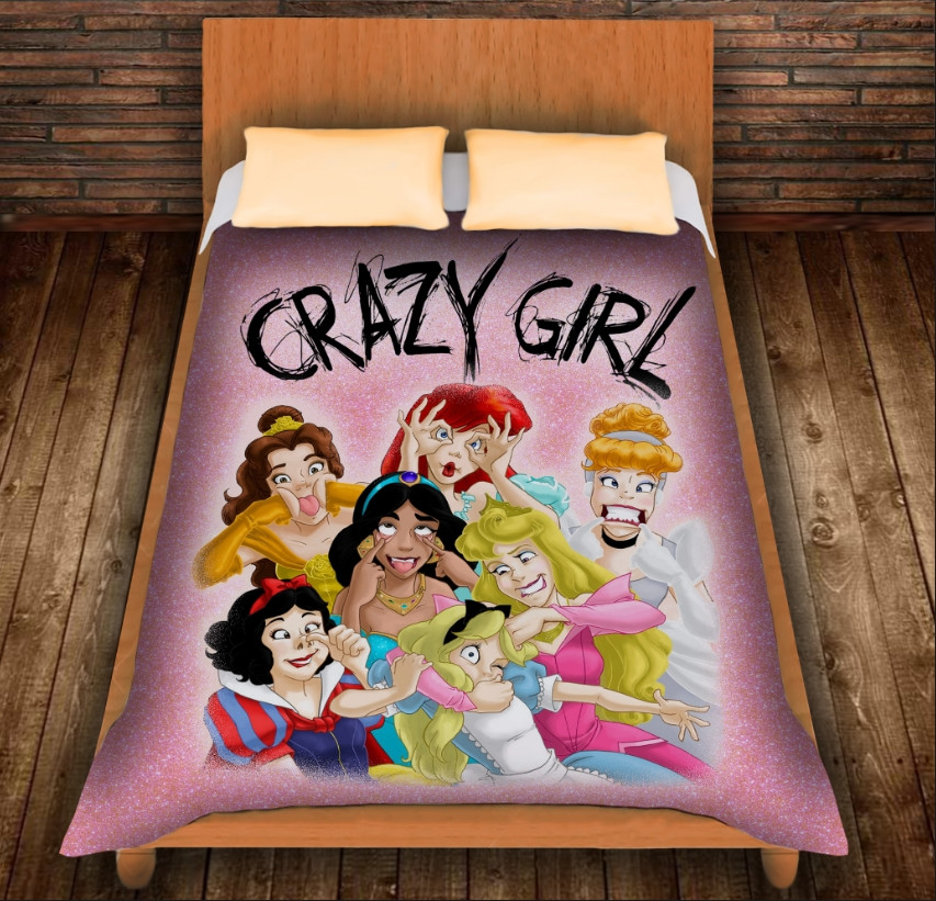Плед з 3D принтом-Crazy princess