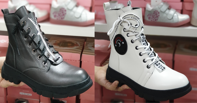 осінні черевики для дівчинки стильні демісезонні боотинки