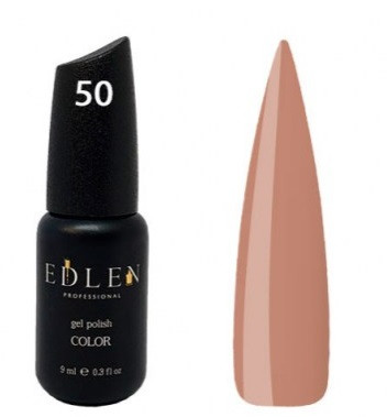 Гель-лак EDLEN No50 (теплий світло-коричневий, емаль), 9 мл, фото 1
