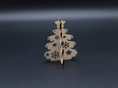 Дерев'яна новорічна заготовка.Ялинка. Фанера. 7х9см