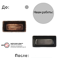 Нанесення антипригарного покриття на кирпічики, литу форму для випікання хліба