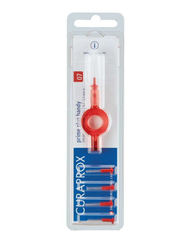 Набір йоржиків міжзубних Curaprox CPS 107 Prime handy plus d 0,7 мм, фото 1