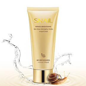 Пінка для вмивання Bioaqua з муцином равлики Snail Repair & Brightening, 100 мл, фото 2