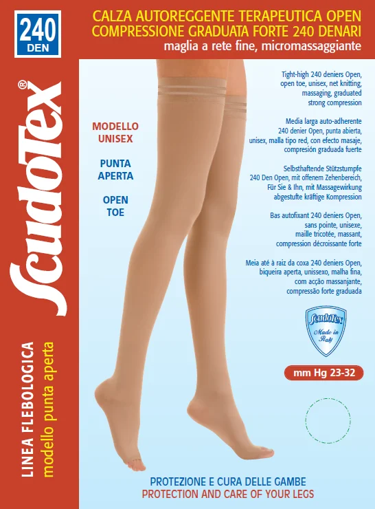 Компресійні гольфи 240 ден Open без миска, код 834 CE SCUDOTEX клас мм Hg 23-32 (Італія), фото 1