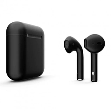 Чорні бездротові навушники Bluetooth AirPods black i12, фото 3