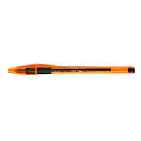 Ручка кулькова BIC Orange Grip Оранж Гріп 0,7 мм чорна корпус помаранчевий пластик