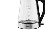 Електричний чайник 1.7 літра скляна з LED-підсвічуванням Ardesto EKL-F110 (2150 Вт), фото 4