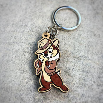 "Чіп (Чіп і Дейл - бурундучки-рятівнички)" брелок дерев'яний двосторонній з уф-друком