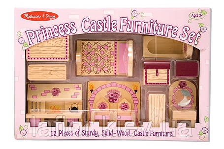 Набір меблів для замка принцеси ТМ Melissa&Doug, фото 1