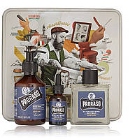 Набір для бороди Proraso Lime в металевій коробці ( шампунь, бальзам і масло) (11001018)