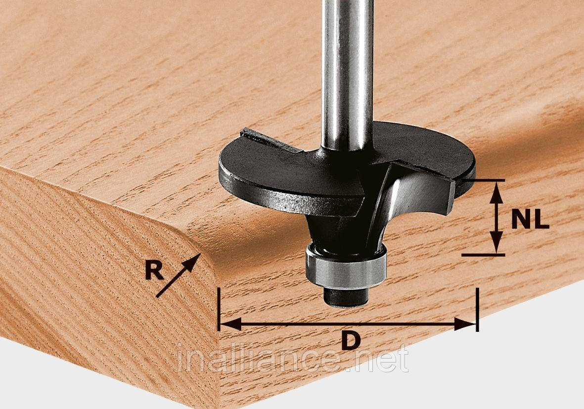 Фреза профільна HW S8 D42/R6 з опорним підшипником хвостовик 8 мм Festool 491131