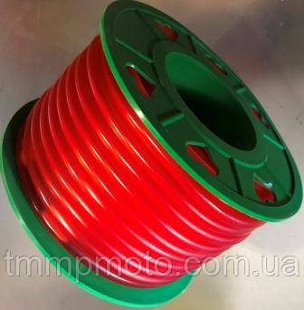 Бензошланг 4мм резиновый силикон красный 20 метров