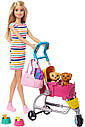 Лялька Барбі Прогулянка з цуценятами в колясці Barbie Strollin Play Pups GHV92, фото 2