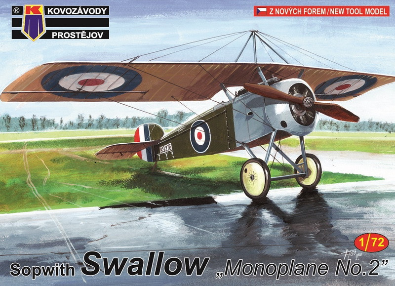 Пластикова модель 1/72 Kovozavody Prostejov 0166 Британський винищувач Sopwith Swallow “Monoplane No.2”