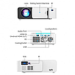Мультимедійний портативний світлодіодний проєктор T5 Wi-Fi, фото 4