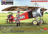 Пластикова модель Kovozavody Prostejov 0165 Британський винищувач Sopwith Scooter Monoplane No.1