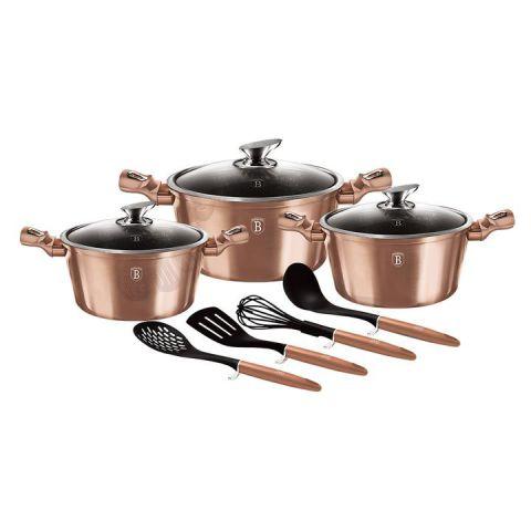 Комплект посуду BERLINGER HAUS Rose Gold Metallic Line 10 пр Колір золотистий 6151BH