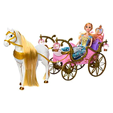 Іграшкова карета 252А, лялька 28 см, кінь, світло, звук, на батарейках в коробці, фото 2