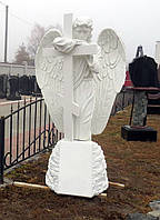 Мемориальная скульптура. Статуя Ангел на могилу 175 см из литьевого камня